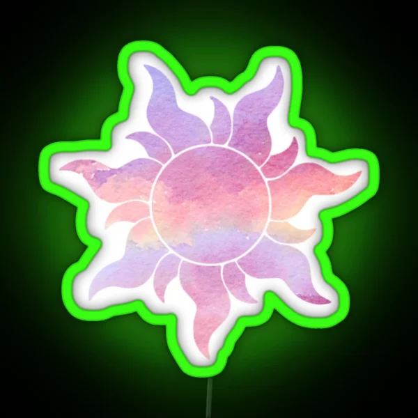 Cloudy Flower RGB Neon Sign