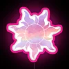 RGB LED cloud and flower design with soft colorful glow