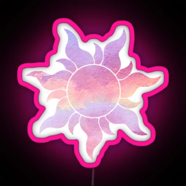 Cloudy Flower RGB Neon Sign