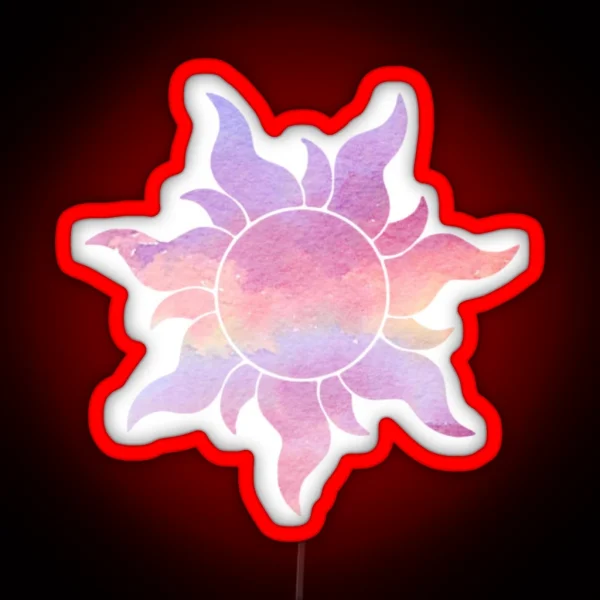 Cloudy Flower RGB Neon Sign