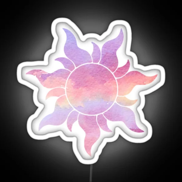 Cloudy Flower RGB Neon Sign