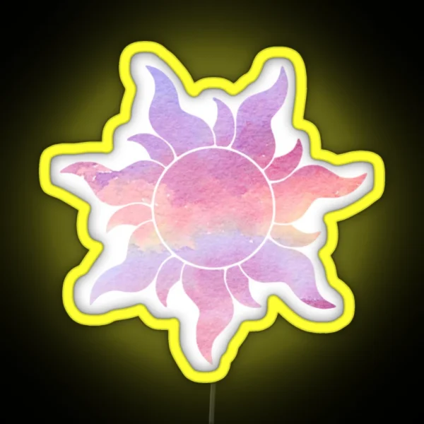 Cloudy Flower RGB Neon Sign