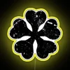 Vibrant RGB LED neon clover sign for modern home decor spaces