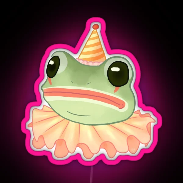 Clown Frog RGB Neon Sign
