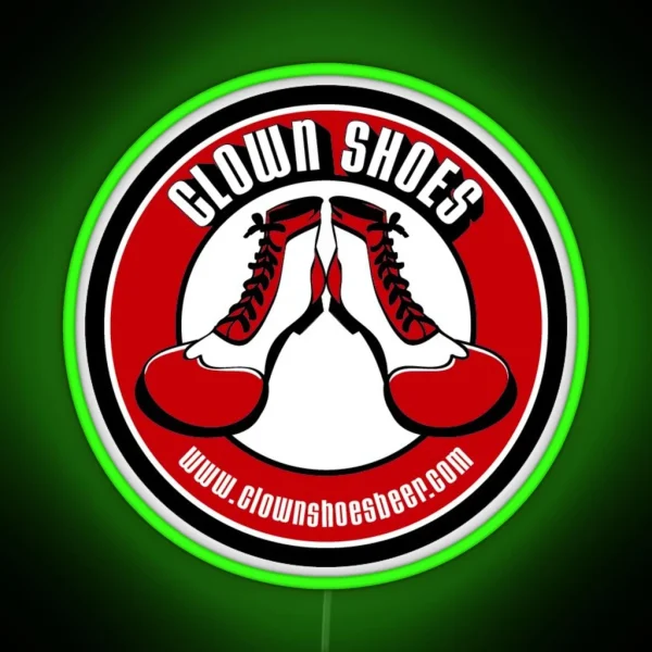 Clown Shoes Brewery Logo RGB Neon Sign