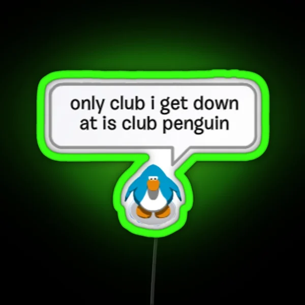 Club Penguin RGB Neon Sign