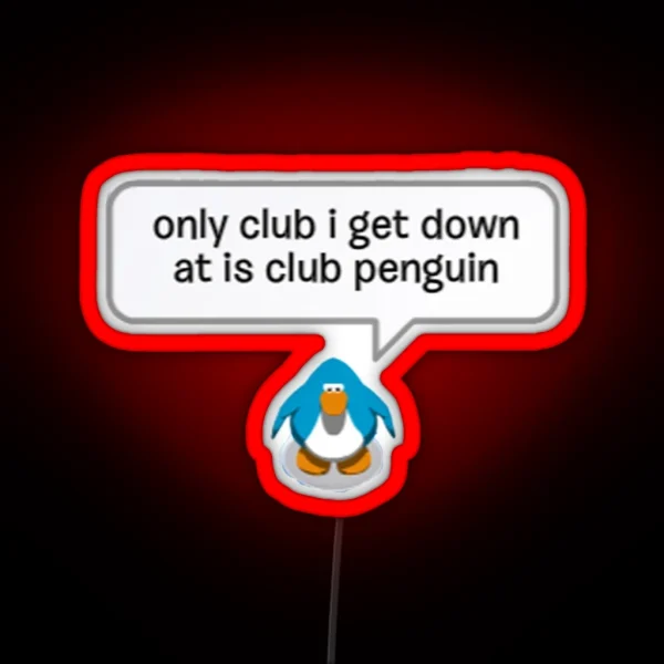 Club Penguin RGB Neon Sign