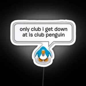 Club Penguin RGB Neon Sign