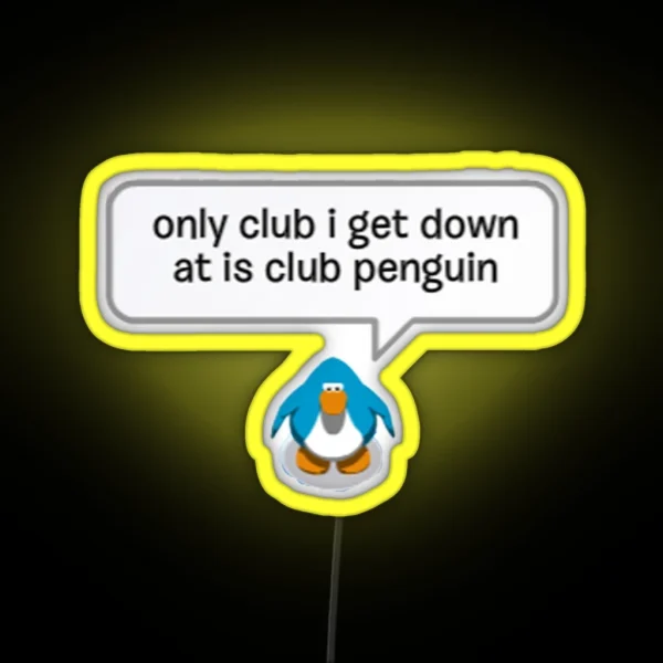 Club Penguin RGB Neon Sign