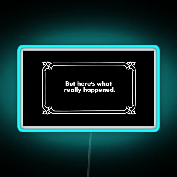 Clue Alternate Ending No 4 RGB Neon Sign
