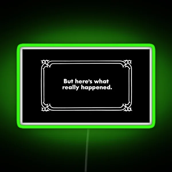 Clue Alternate Ending No 4 RGB Neon Sign