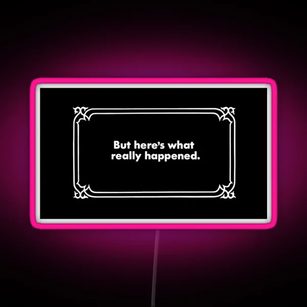 Clue Alternate Ending No 4 RGB Neon Sign