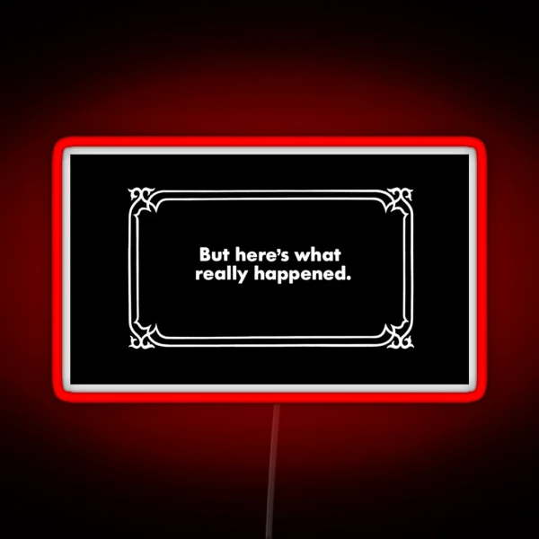 Clue Alternate Ending No 4 RGB Neon Sign