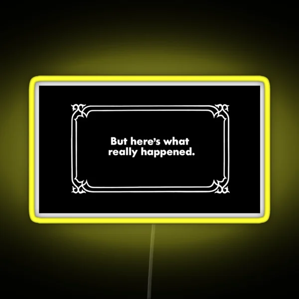 Clue Alternate Ending No 4 RGB Neon Sign