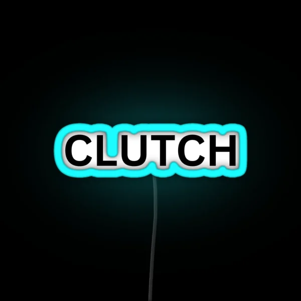 CLUTCH Black Lettering RGB Neon Sign
