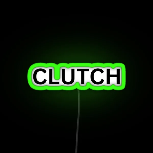 CLUTCH Black Lettering RGB Neon Sign