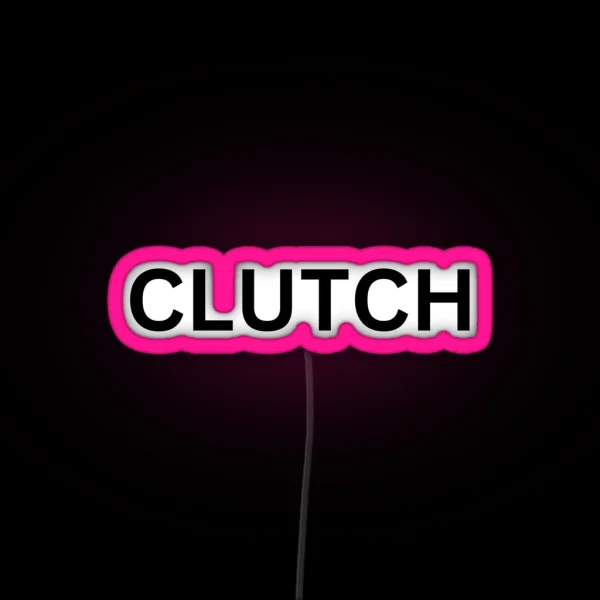 CLUTCH Black Lettering RGB Neon Sign