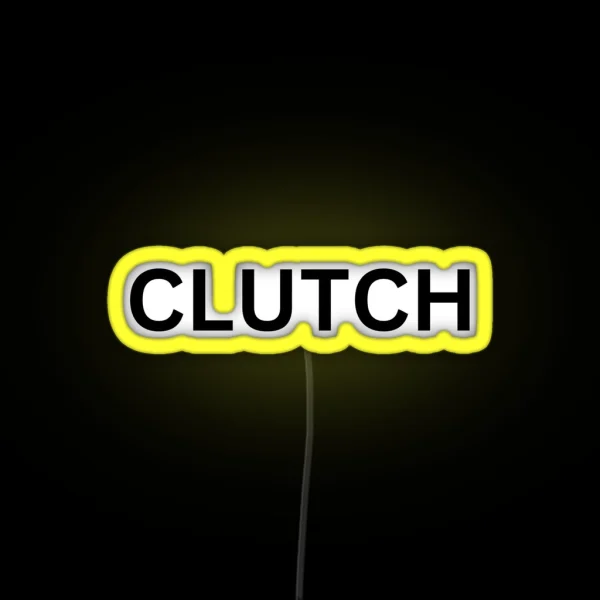 CLUTCH Black Lettering RGB Neon Sign