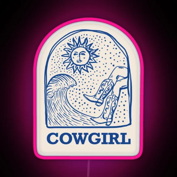 Coastal Cowgirl RGB Neon Sign