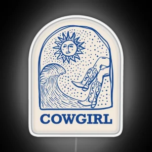 Coastal Cowgirl RGB Neon Sign