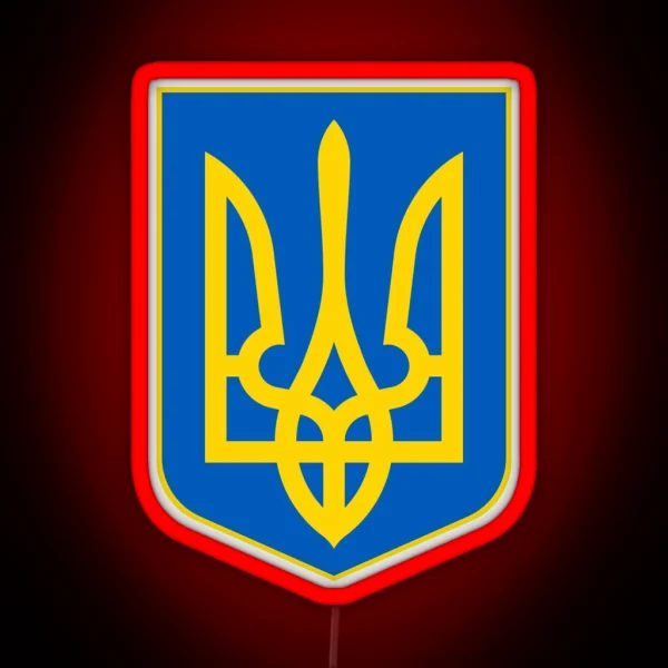 Coat Of Arms Of Ukraine RGB Neon Sign