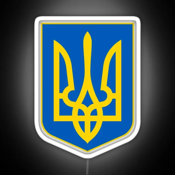 Coat Of Arms Of Ukraine RGB Neon Sign