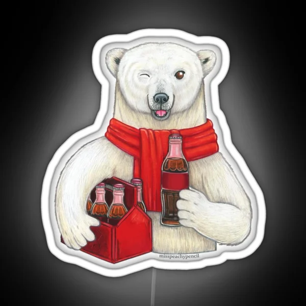 Coca Cola Polar Bear RGB Neon Sign