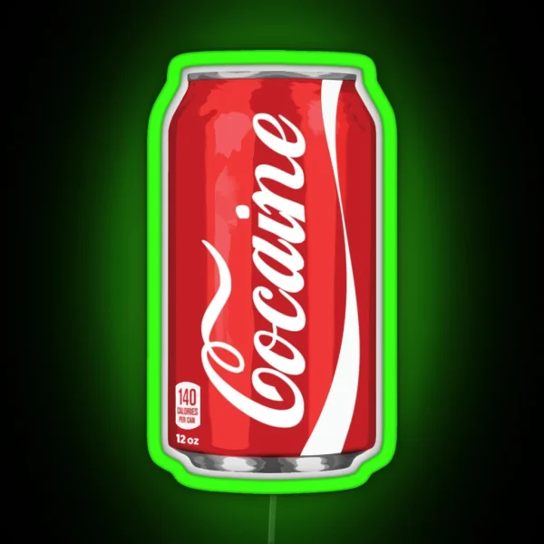 Cocaine Can RGB Neon Sign