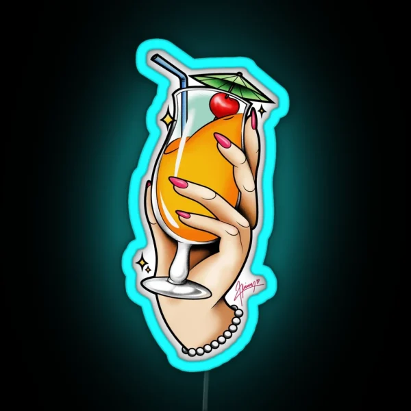 Cocktail RGB Neon Sign