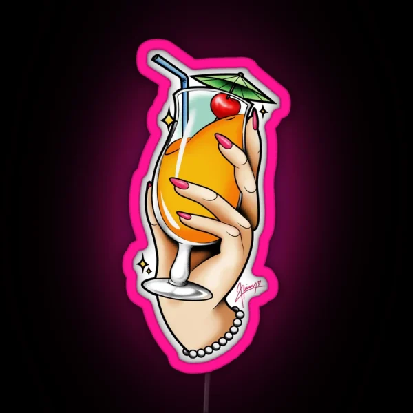 Cocktail RGB Neon Sign