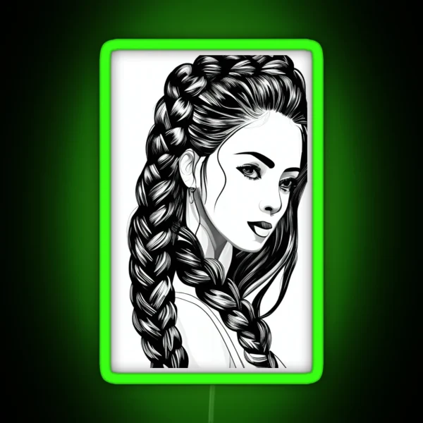 Cocoa Braids RGB Neon Sign