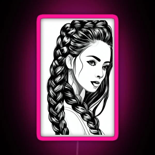 Cocoa Braids RGB Neon Sign