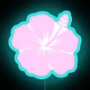 Colorful Tropical Vibes Coconut Girl Flower LED Neon Wall Sign