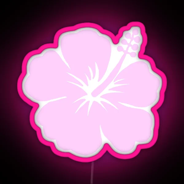 Coconut Girl Flower RGB Neon Sign