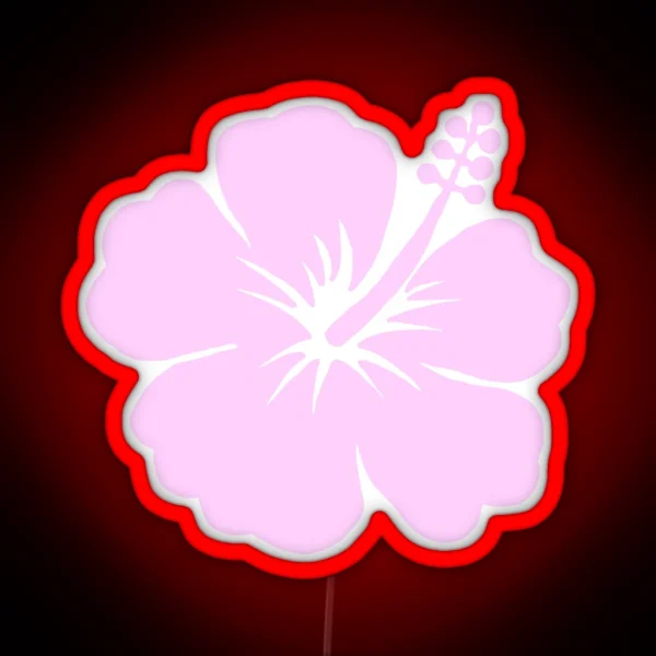 Coconut Girl Flower RGB Neon Sign