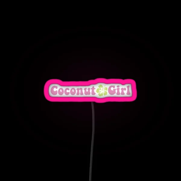 Coconut Girl RGB Neon Sign
