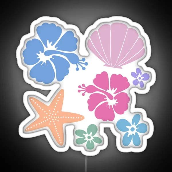Coconut Girl Set RGB Neon Sign