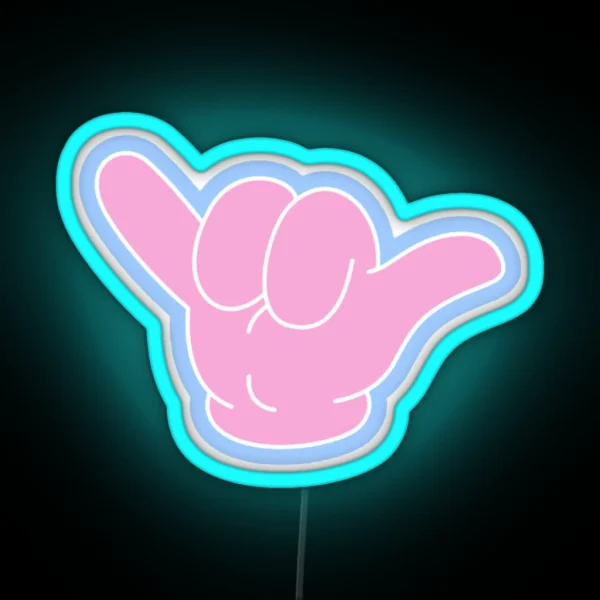 Coconut Girl Shaka Xx RGB Neon Sign