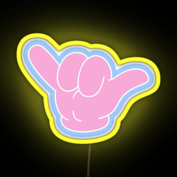 Coconut Girl Shaka Xx RGB Neon Sign