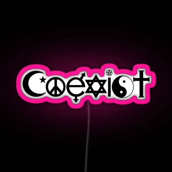 Coexist RGB Neon Sign