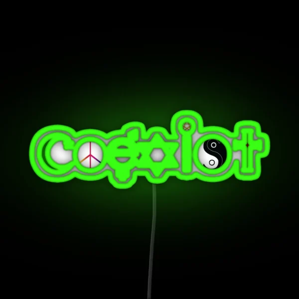 Coexist RGB Neon Sign