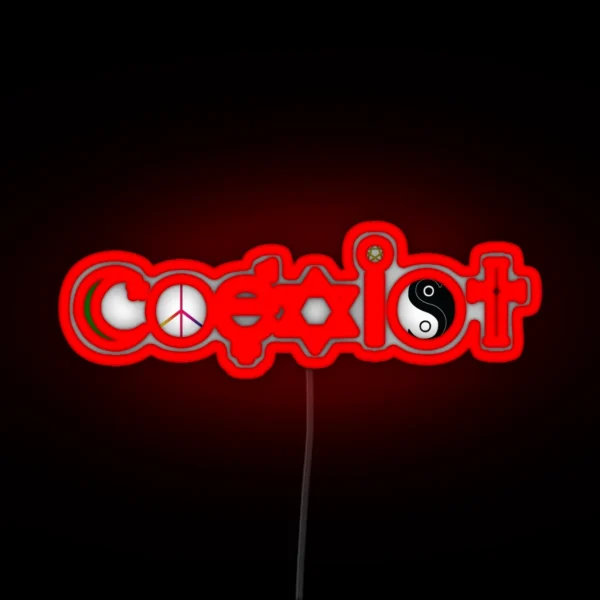 Coexist RGB Neon Sign