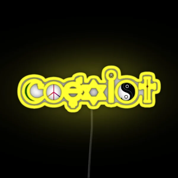 Coexist RGB Neon Sign