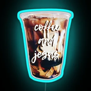 Coffee And Jesus RGB Neon Sign