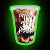 Caffeinated devotion neon decor wall art for Jesus lovers everywhere