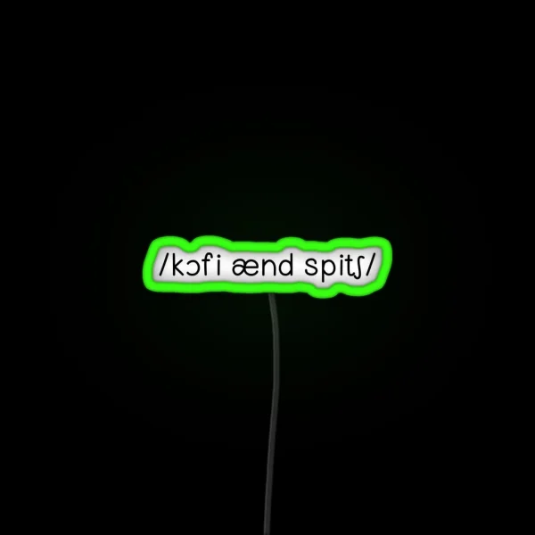 Coffee And Speech IPA RGB Neon Sign