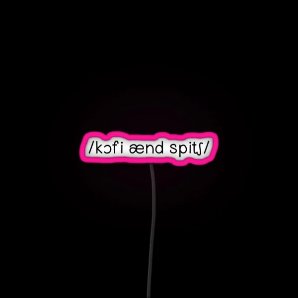 Coffee And Speech IPA RGB Neon Sign