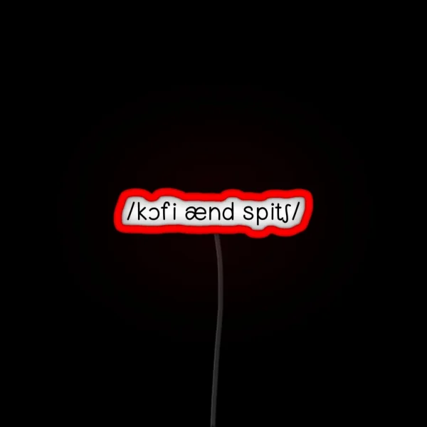 Coffee And Speech IPA RGB Neon Sign