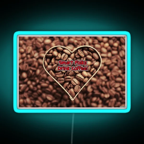 Coffee Art RGB Neon Sign