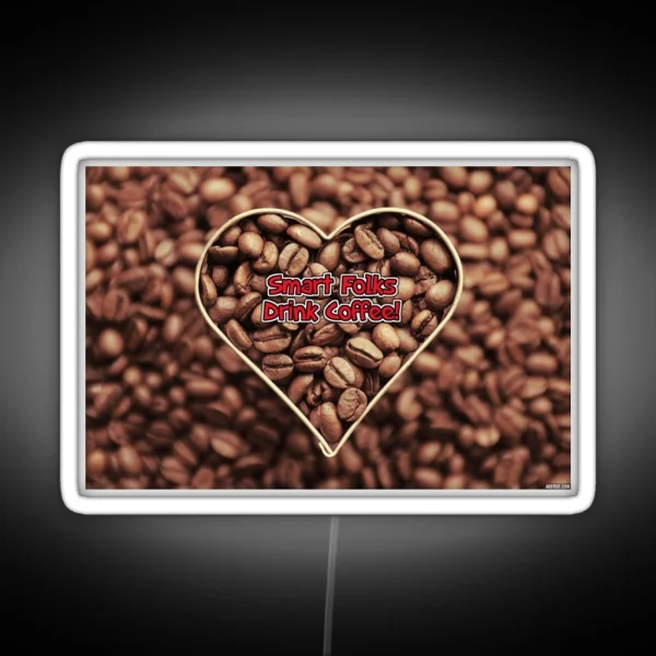 Coffee Art RGB Neon Sign